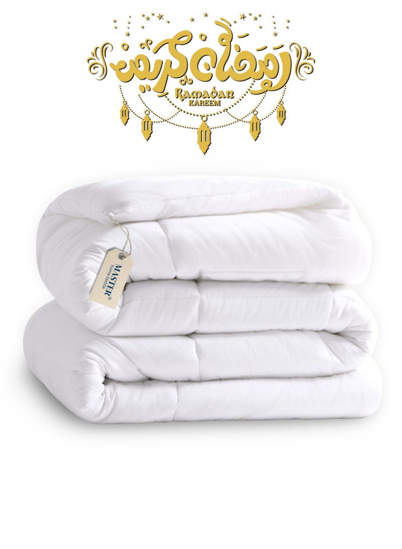 Master Home Textile Comforter Duvet Insert, 260 x 240 cm Double Size Duvet, 4.5 KG, 350 GSM filling, Quilted All Season Comforter - Image 1